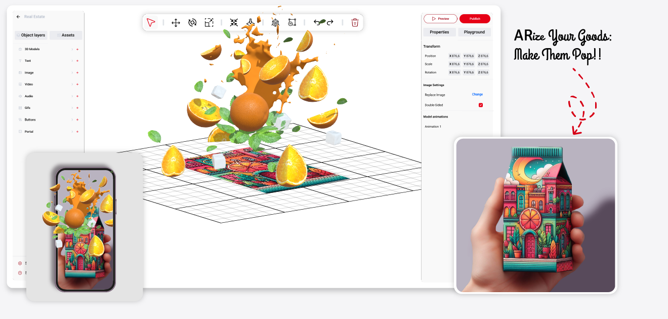 screenshot of ARLOOPA Studio